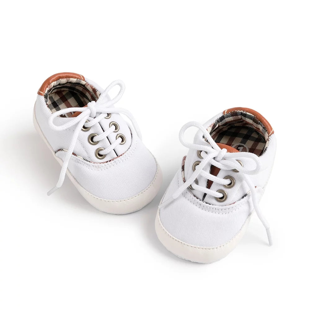 Baby Girls Boys Canvas Shoes Infant Casual Sneakers Newborn Crib Shoe for First Walkers 3-18 Months